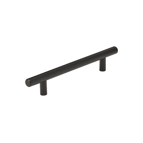 Ручка рейлинг  128 мм черный (металл)